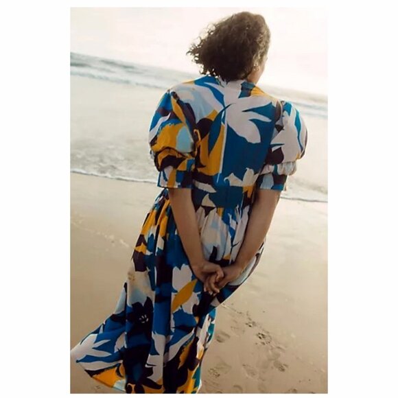 ANTHROPOLOGIE | 100% Cotton Ronika Botanical Maxi Dress | NWT - Picture 8 of 10